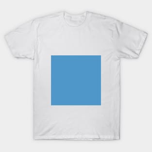 Solid Splash Dark Blue Monochrome Minimal Design T-Shirt